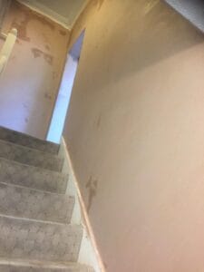 Slim 6mm XPS insulation panels fitted on the internal wall to reduce heat loss.