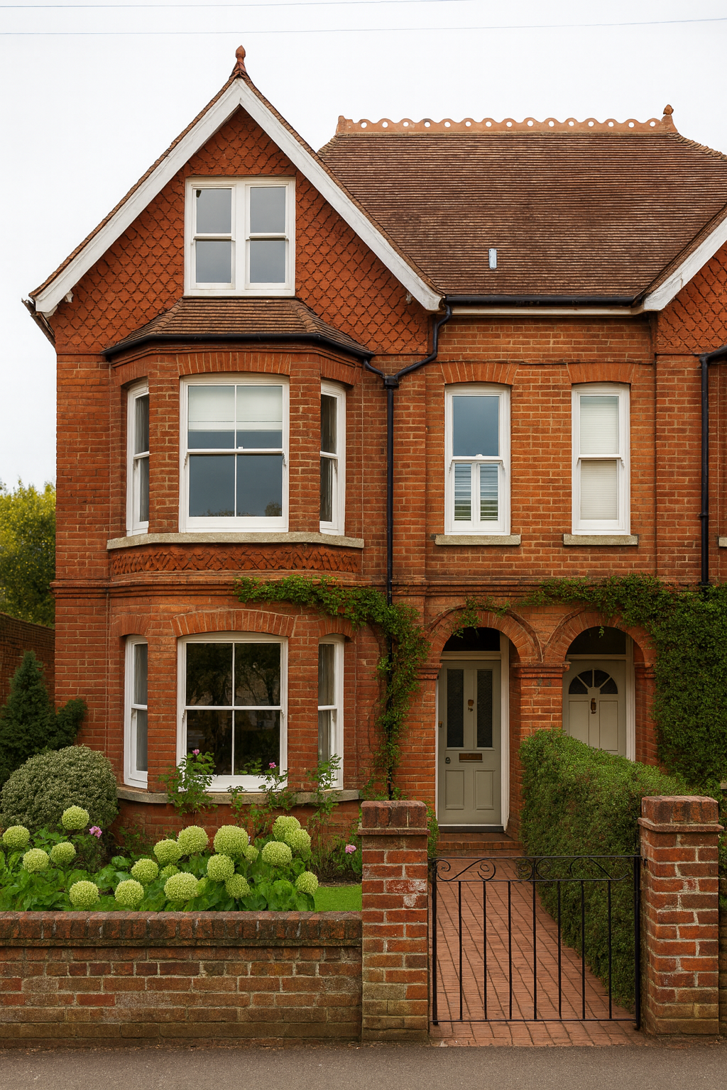 Old house with solid single brick walls causing heat loss and high energy bills