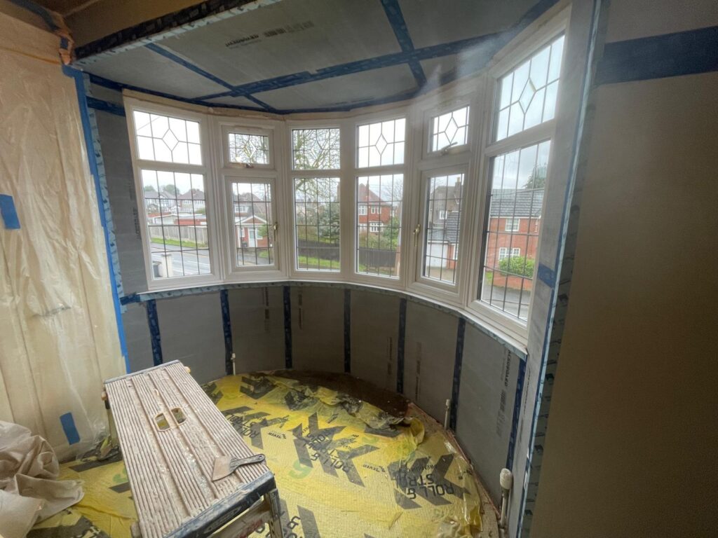 Bay window insulated using vapour closed system in Sutton Coldfield